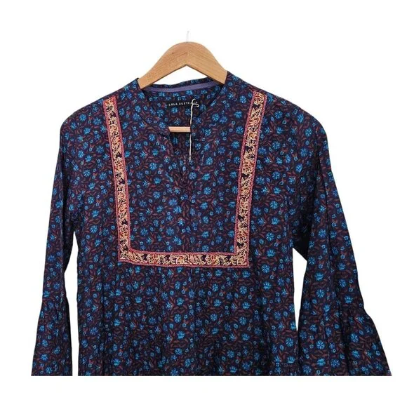 Women's - Lola Australia Blue Bell Sleeve Dress - Picture 3 of 7